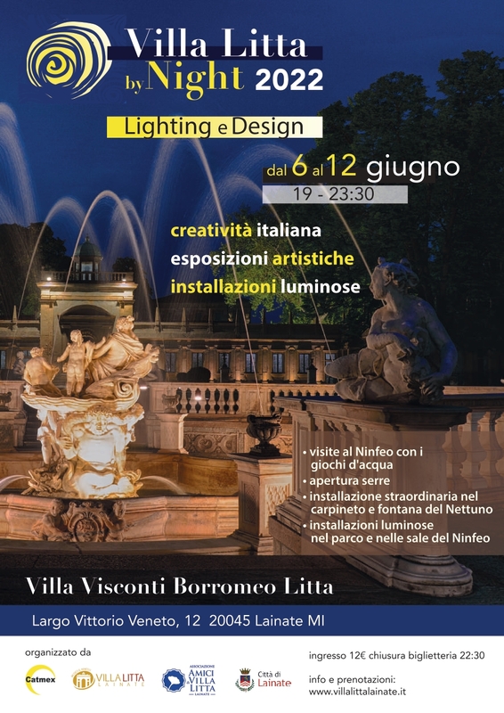 Villa Litta by Night: lighting e Design